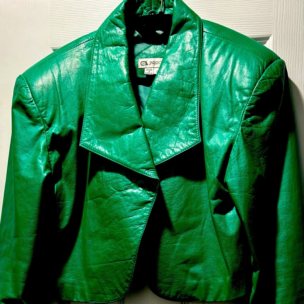 Lined Leather Fashion Jacket - Timeless Chic